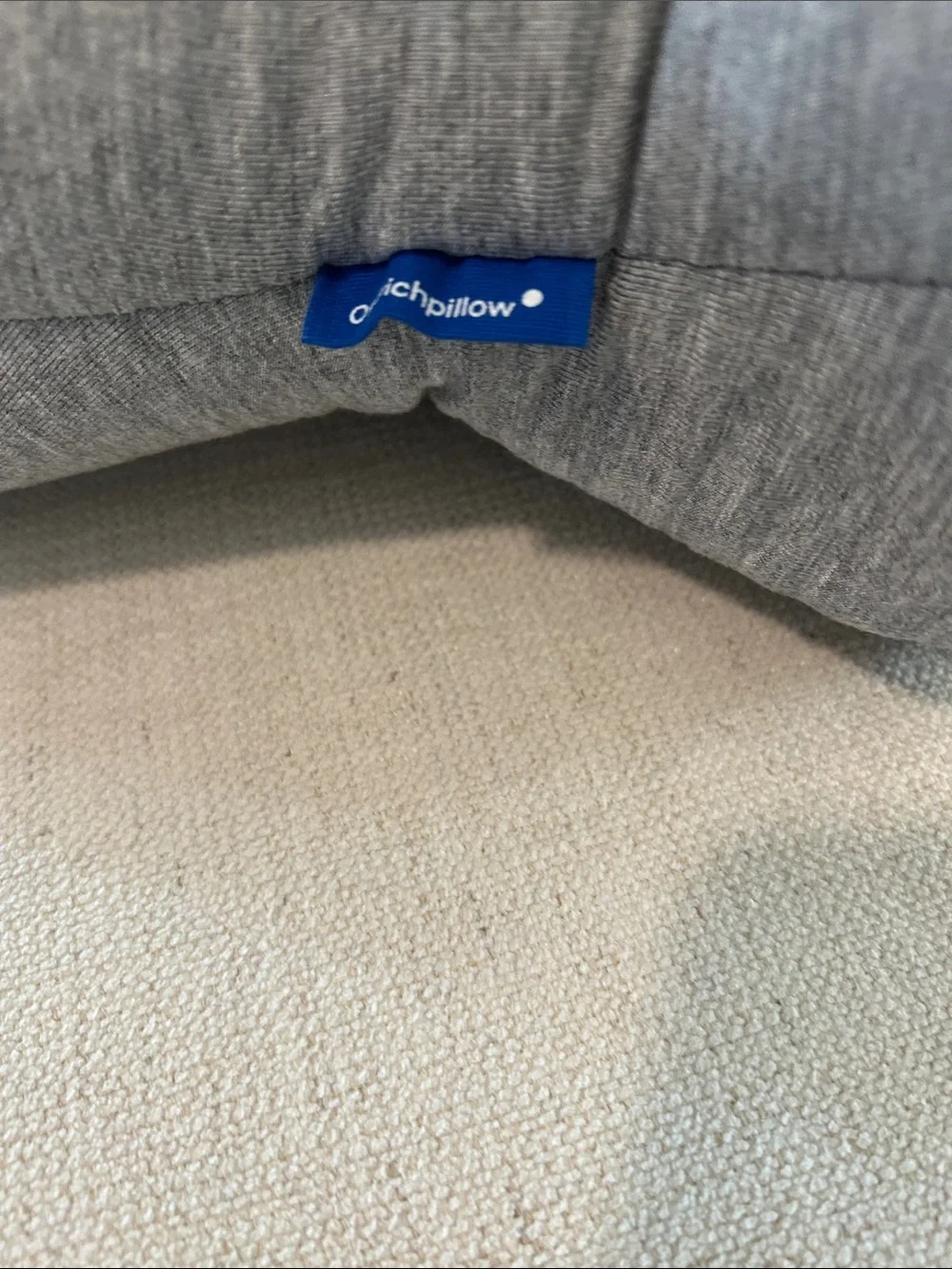 OSTRICHPILLOW Original Napping Pillow, Blue/Grey, NWT